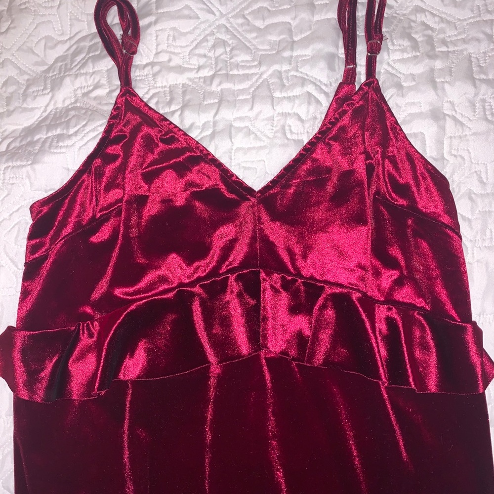 Vestique velvet mini dress